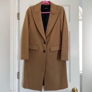 🤎NWOT🤎 ZARA Wool Blend Knit Long Coat in XS